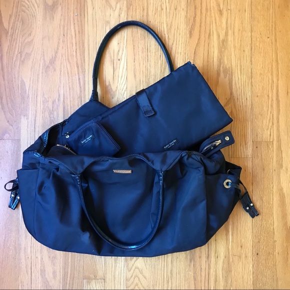 Kate Spade Stevie Diaper Bag Navy Blue - Picture 8 of 13